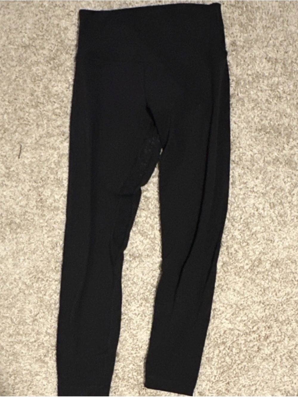 Black Lululemon High Rise Crop 23 Leggings size 6